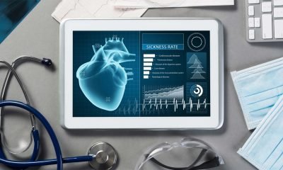Tablet showing heart test result